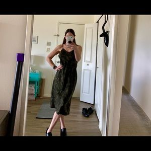 Camouflage slip dress